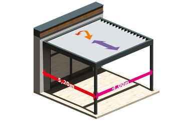 Pergola-med-lamelltak-KRISTIANSAND-uteluksus-størelse Pergola-med-lamelltak-KRISTIANSAND-uteluksus-størelse