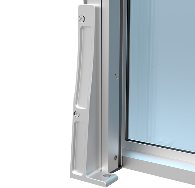 Hev og senk glassrekkverk Vind feste 2 uteluksus