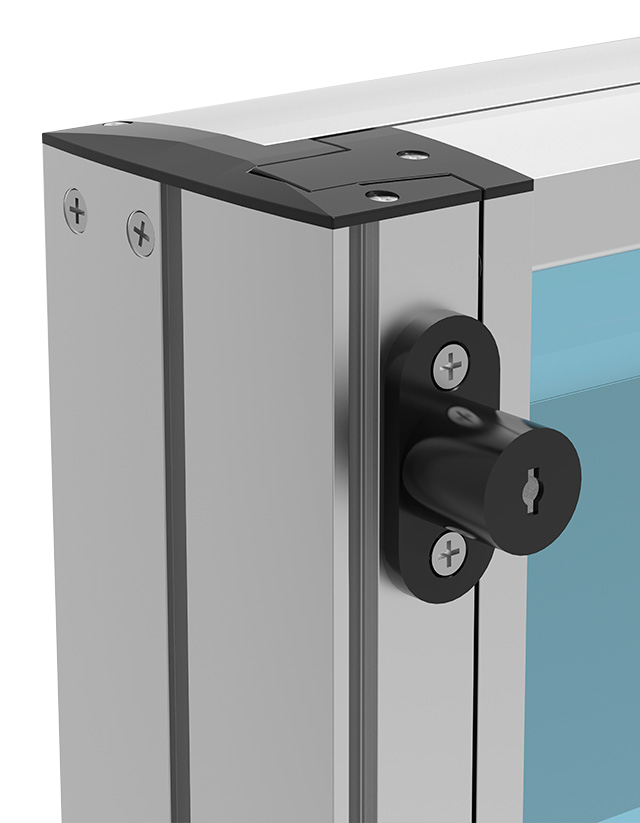 Hev og senk glassrekkverk Vind lås uteluksus