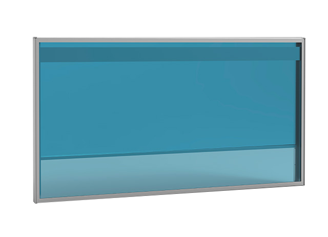 Hev og senk glassrekkverk Vind lukket uteluksus