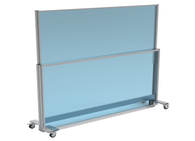 Hev og senk glassrekkverk Vind modul på hjul uteluksus 2