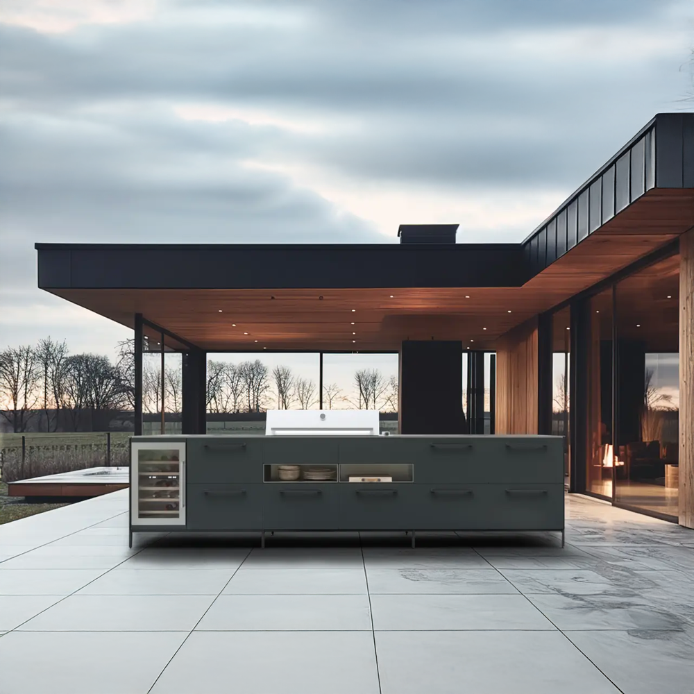 modulbasert utekjøkken i Aluminium uteluksus modulbasert utekjøkken i Aluminium uteluksus