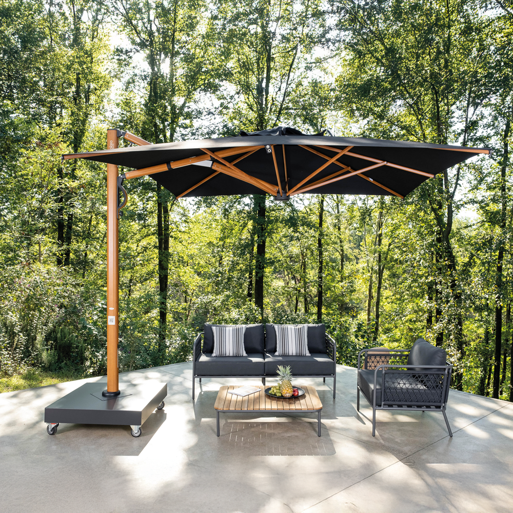 parasoll på terrasse uteluksus