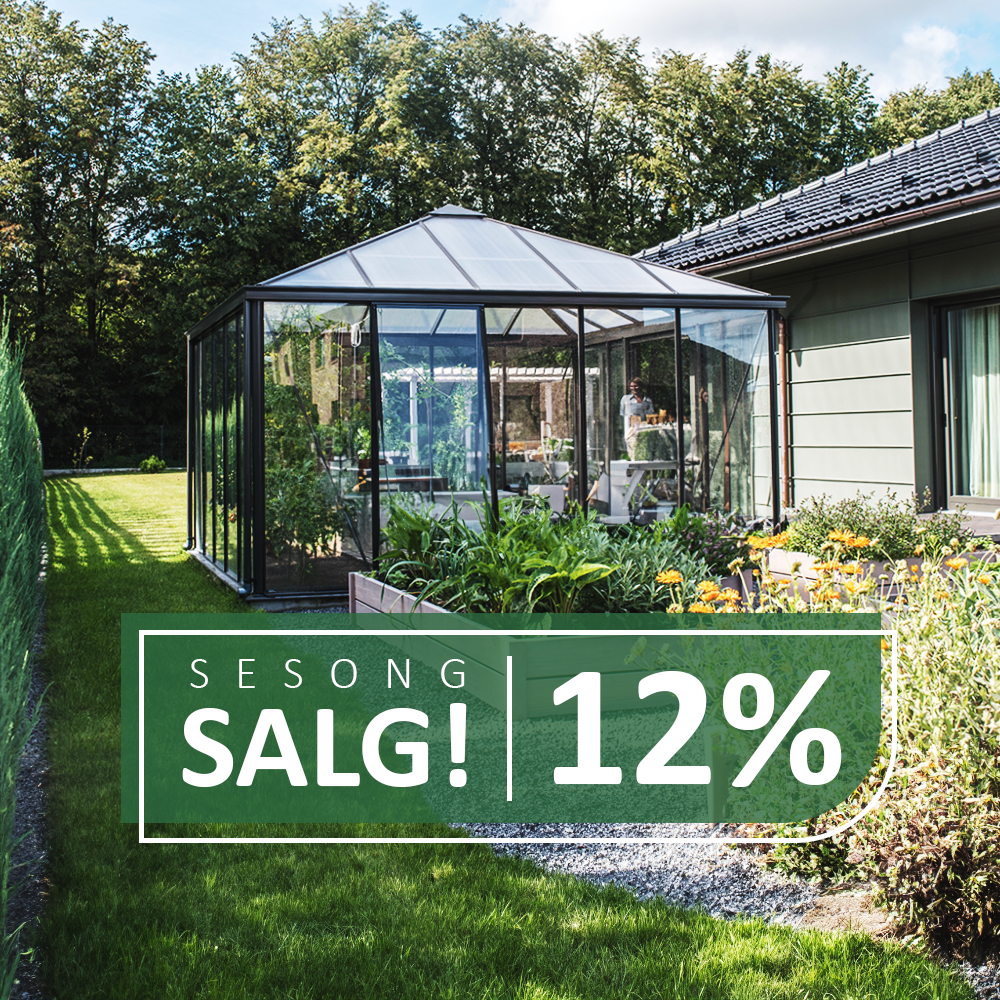 Firkantet drivhus Oase 309x309