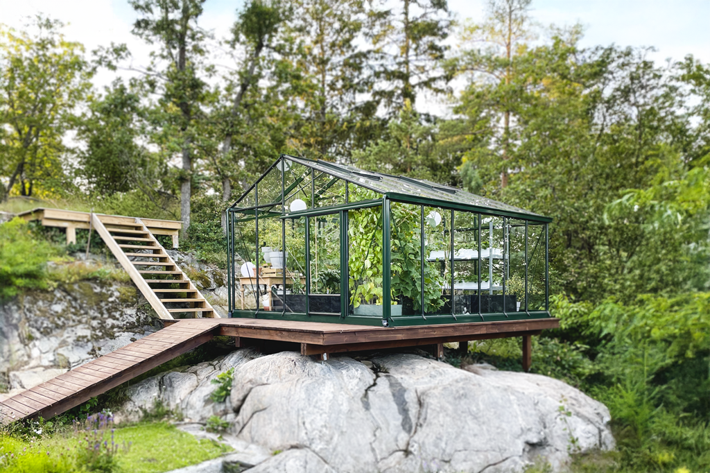 drivhus på platting