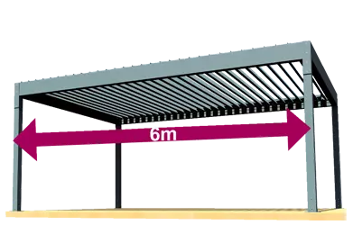 Pergola med lamelltak Stavanger - Bilde 3