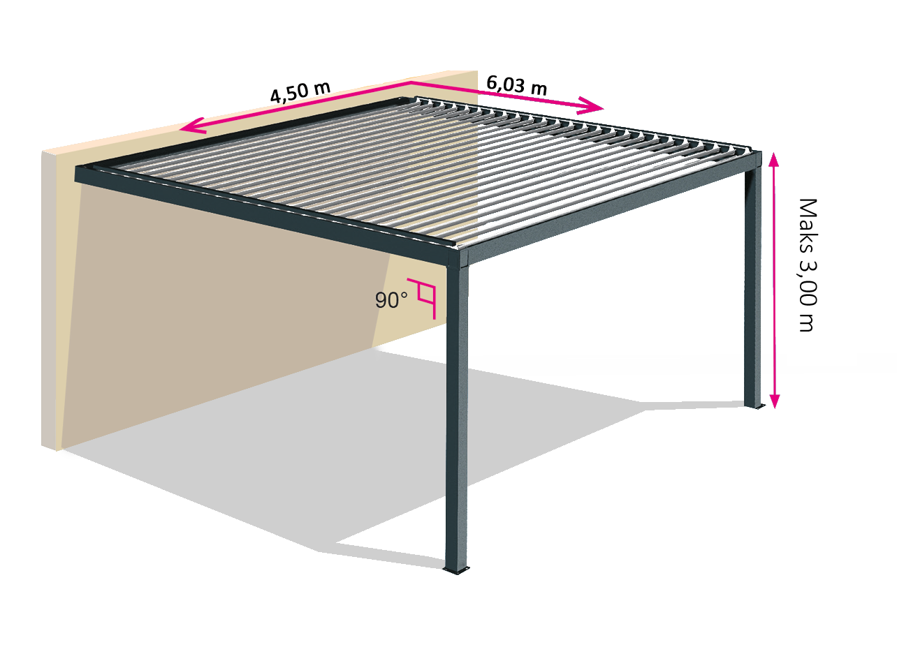 Pergola med lamelltak Stavanger - Bilde 7