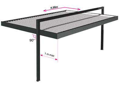 Pergola med lamelltak Stavanger - Bilde 6