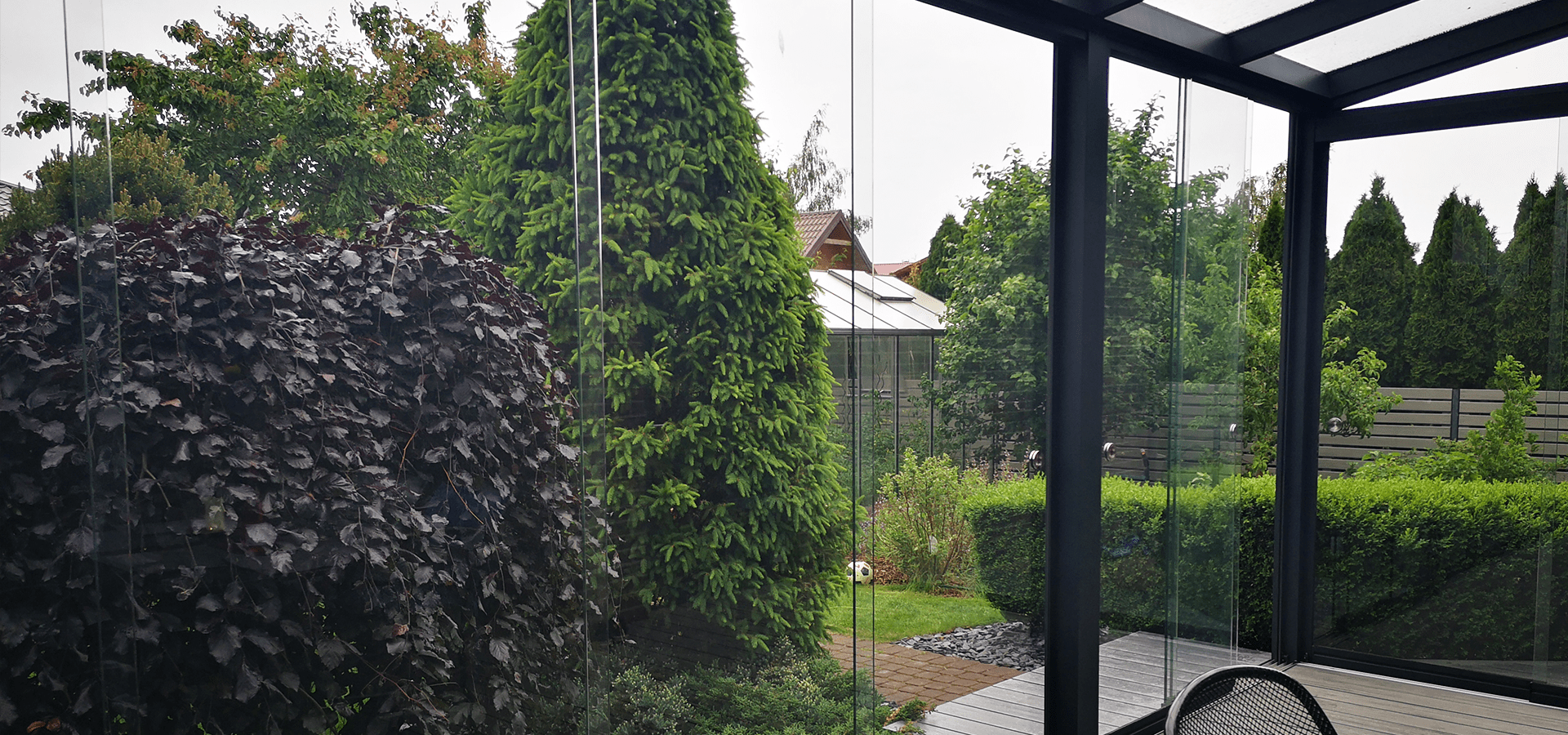 veranda-glidende-rammeløst-glass-system-uteluksus-norge veranda glass system